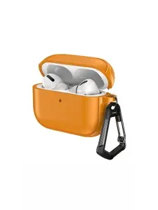 Чехол для AirPods Pro 3 под кожу с карабином