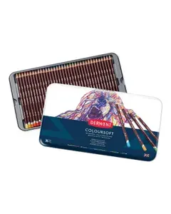 Набор цветных карандашей Derwent Coloursoft 36 цветов в металлической упаковке