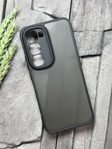 Чехол противоударный для Tecno Spark 40 Pro+ / Tecno Spark 40 Pro Plus ( Техно Спарк 40 Про+ ) с защитой камеры , черный матовый