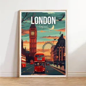 Постер "Лондон Англия", 70x50 см, без рамы