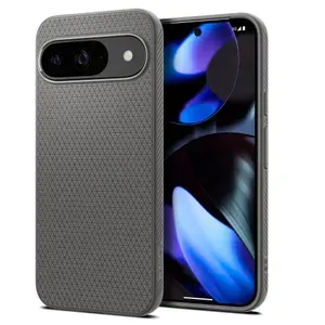 Защитный чехол Spigen Liquid Air для Google Pixel 9/9 Pro (Гугл Пиксель 9/9 Про) серый