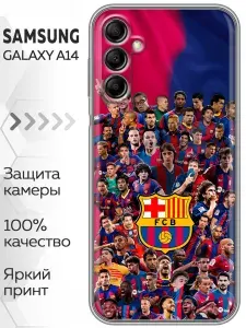 Чехол для Samsung Galaxy A14 с принтом Барселона Barcelona на Самсунг Галакси А14