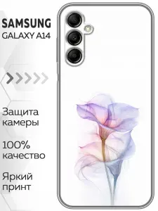 Чехол для Samsung Galaxy A14 с принтом Скелет и череп на Самсунг Галакси А14