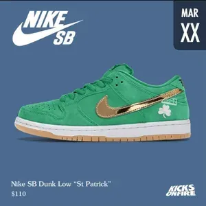 Кроссовки Сникеры St. Patrick s Day by Stride Atelier Three