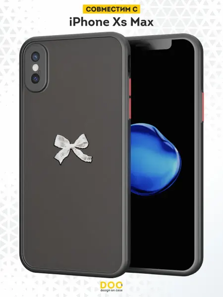 DesignOnCase Чехол Бампер на iPhone XS Max с принтом Бант