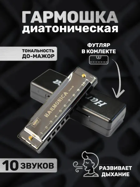 Desired Night Губная гармошка С, диатоническая музыкальная гармонь