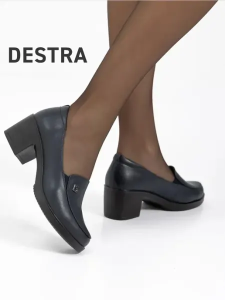 Destra Туфли женские черные натуральная кожа