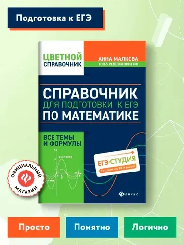 Справочник для подготовки к ЕГЭ по математике:все темы и формулы | Малкова Анна Георгиевна