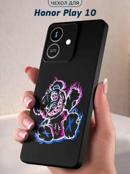 Чехол на Honor Play 10 с принтом Мишка Infinity pick