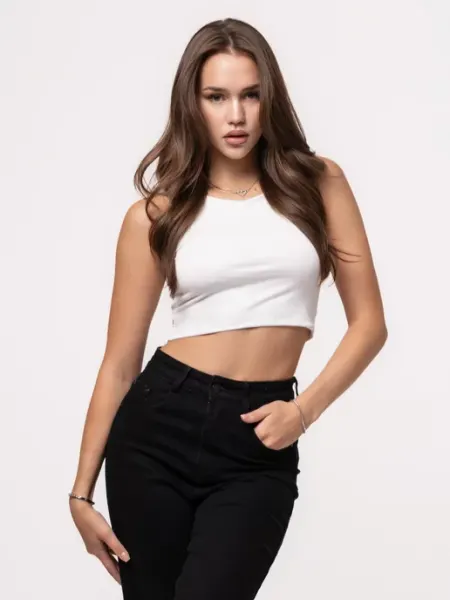 Базовый кроп топ спортивный H&A Style