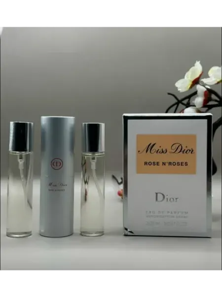 Духи в подарок Мини набор духов Miss Dior Rose N'Roses-Мисс диор