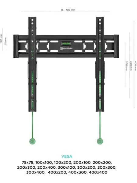 Кронштейн для телевизора SN14 черный 32"-65" ONKRON