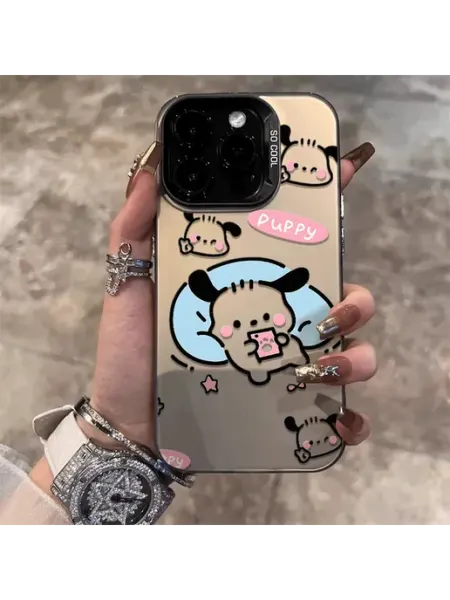Чехол на SAMSUNG A35 чёрный собака щенок