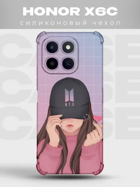 Прозрачный чехол на Honor X6C БТС Чонгук PRINTberries