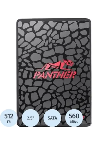 SSD накопитель Apacer Panther AS350 512 ГБ (AP512GAS350-1)