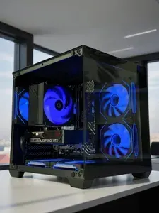 KWIK Системный блок (AMD Ryzen 5 5600, RAM 64 ГБ, SSD 2048 ГБ, NVIDIA GeForce RTX 4070 (12 ГБ), Windows 10 Pro), черный