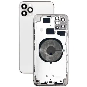 Корпус для iPhone 11 Pro Max (Silver) CE EU РСТ (AAA)