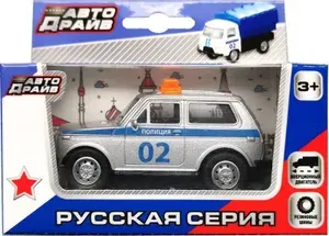 Игрушка машинка инерционная Внедорожник МВД 11 см.