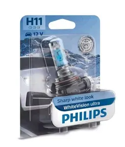 Автолампа H11 (55) PGJ19-2 WhiteVision ultra 4000K 12V PHILIPS