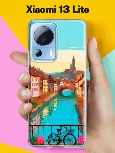 Силиконовый чехол на Xiaomi 13 Lite Город у реки для Сяоми 13 Лайт