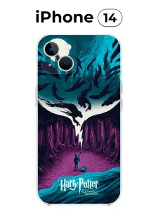 Чехол на iPhone 14 с принтом (Гарри Поттер)