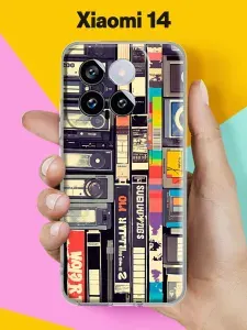 Силиконовый чехол на Xiaomi 14 Ретро-носители для Сяоми 14