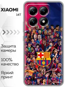 Чехол для Xiaomi 14T с принтом Барселона Barcelona на Сяоми 14Т