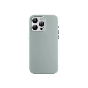 Чехол для iPhone 15 Pro Max (6.7") Memumi силикон бирюзовый