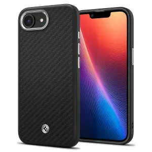 Чехол Spigen для iPhone 16e - Enzo Aramid MagSafe - Матовый чёрный - ACS09153