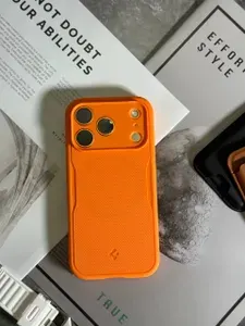 Чехол для iPhone 17 Pro Spigen CORE ARMOR MagSafe / Cпиген для Айфон 17 Про / защитный / тонкий / Коралловый