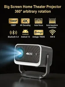 Проектор Проектор для фильмов, Bluetooth, Wi-Fi, 1LCD, темно-серый