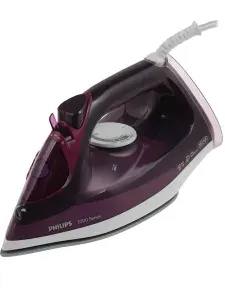 Утюг Philips DST3041/30, мощность 2600 Вт, паровой удар до 200 г, подача пара 40 г/мин, фиолетовый