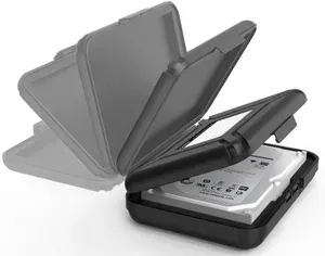 Чехол защитный для хранения жесткого диска HDD 3.5" и аксессуаров Орико PHX-35 фиолетовый сиреневый, полипропилен, пластик, ребра жесткости, влагостойкий, противоударный, PHX35