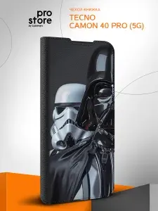Чехол книжка на Tecno Camon 40 Pro (5G) / Техно Камон 40 Про (5G) Дарт Вейдер
