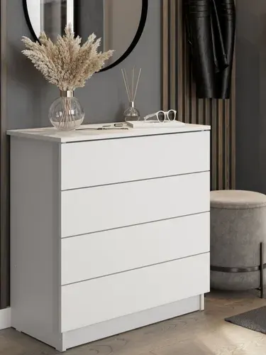 Комод с ящиками 70х35х85,6 см, белый