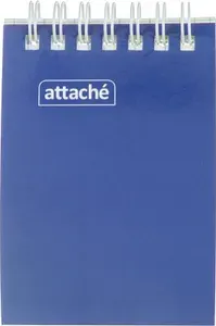 Блокнот Attache А7 60 листов синий в клетку на спирали (70x100 мм)
