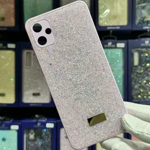 Чехол Swarovski для Samsung A05 светло-фиолетовый