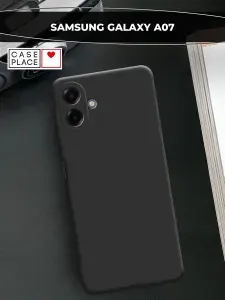 Чехол soft-touch на Samsung A07 черный