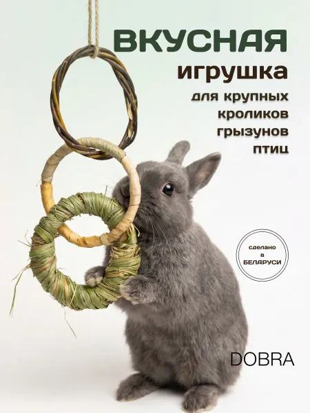 DOBRA Игрушки для крупных грызунов, крыс и птиц в клетку