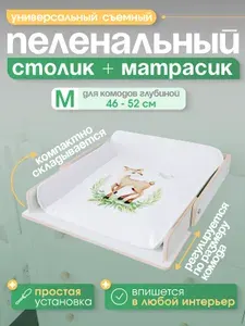 Пеленальная доска съемная на комод универсальная, для новорожденных
