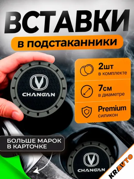 Вставки в подстаканники в машину "Changan" Kravto