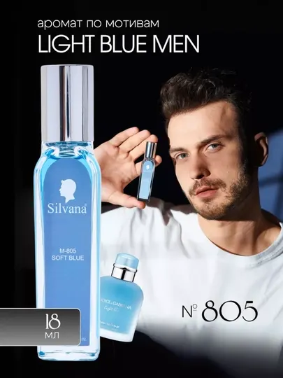 Парфюмерная вода Light Blue pour Homme Dolce&Gabbana, Silvana №M805, 50мл