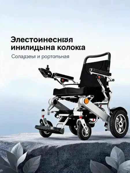 Автоматически складная электрическая коляска D09, алюминиева