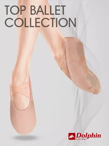 DOLPHIN factory Балетки из экокожи для танцев