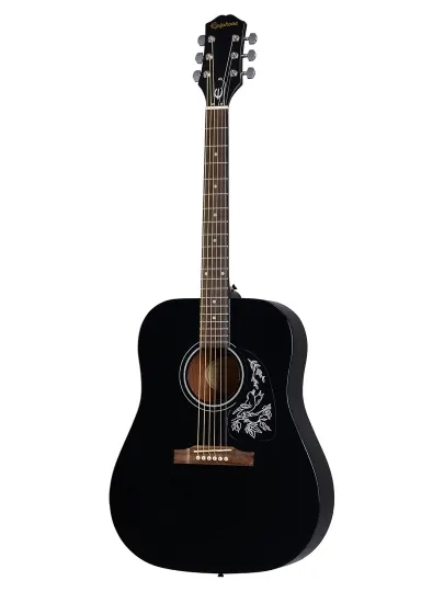 Акустическая гитара Epiphone Starling Square Shoulder Ebony, полноразмерная 4/4