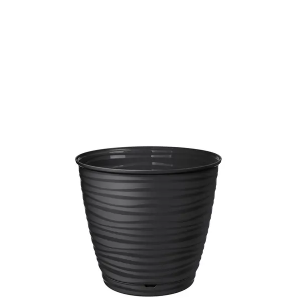 Кашпо Homver Saffron черный 1,5л 13,5см