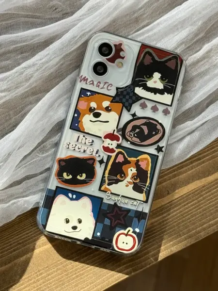 Чехол на iPhone 11 с принтом Кот и Пес CaseLove