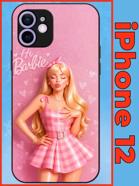 Чехол на iPhone 12 с принтом барби stylishcase