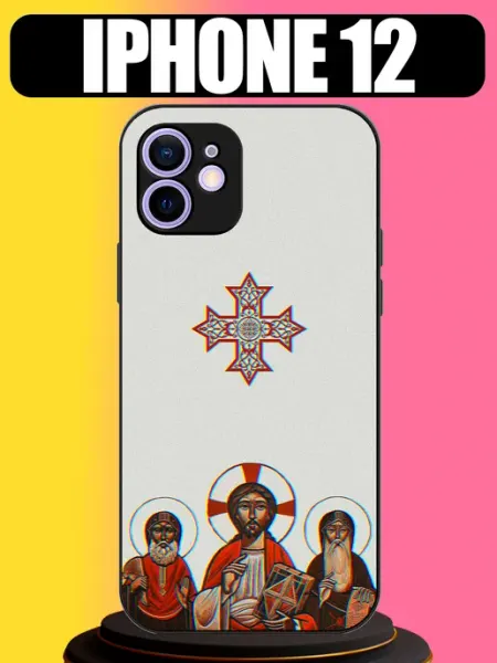 Чехол на iPhone 12 с принтом православный tattycase
