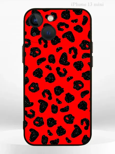 Чехол на Apple iPHONE 13 mini с принтом леопард PRINTberries
